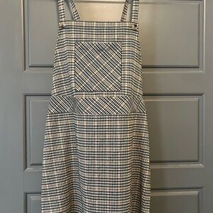 Torrid Stylish Black, tan, and White Checkered Dress